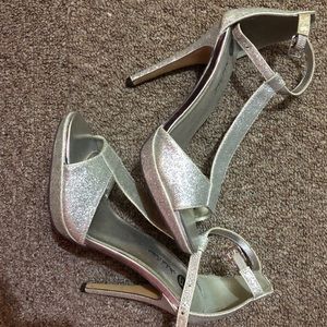 Silver High Heels